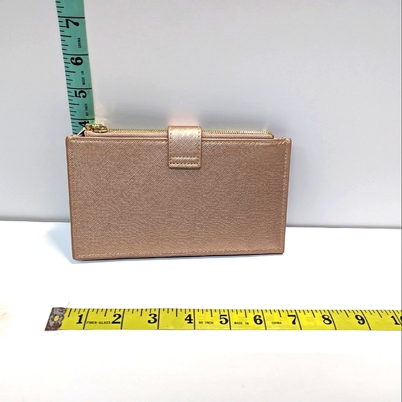 Travelambo BiFold Leather Wallet Multi Card Rose Gold - Picture 2 of 6